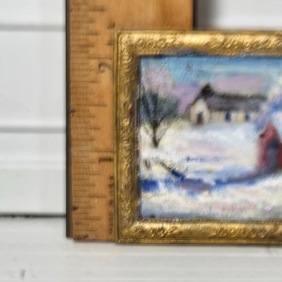 Pauline Miller Miniature Original Oil Painting - Picture 3 of 4